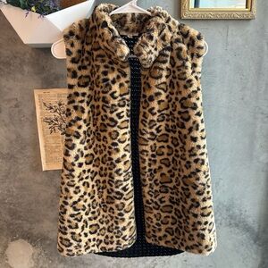 89th + Madison Leopard Print vest